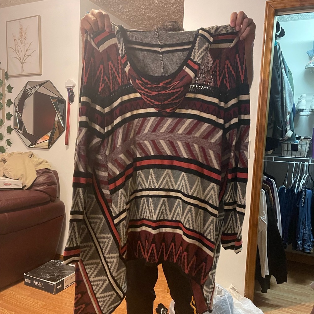 cardigan with hood